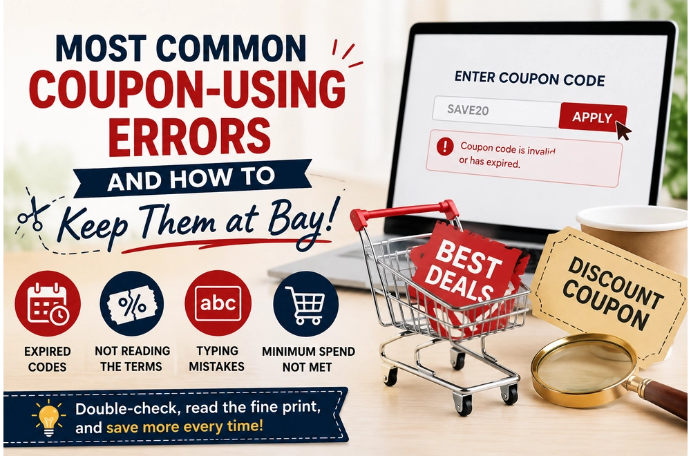 Most Common Coupon-Using Errors and How to Keep Them at Bay!