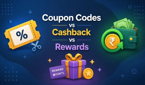 coupon codes vs cashback vs rewards